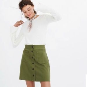 Madewell olive skirt!